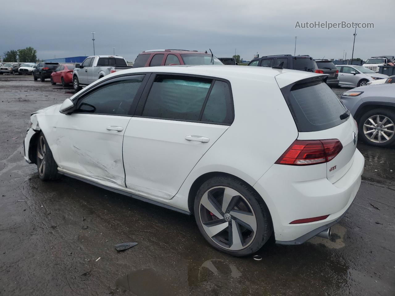 2019 Volkswagen Gti S Белый vin: 3VW5T7AUXKM037125