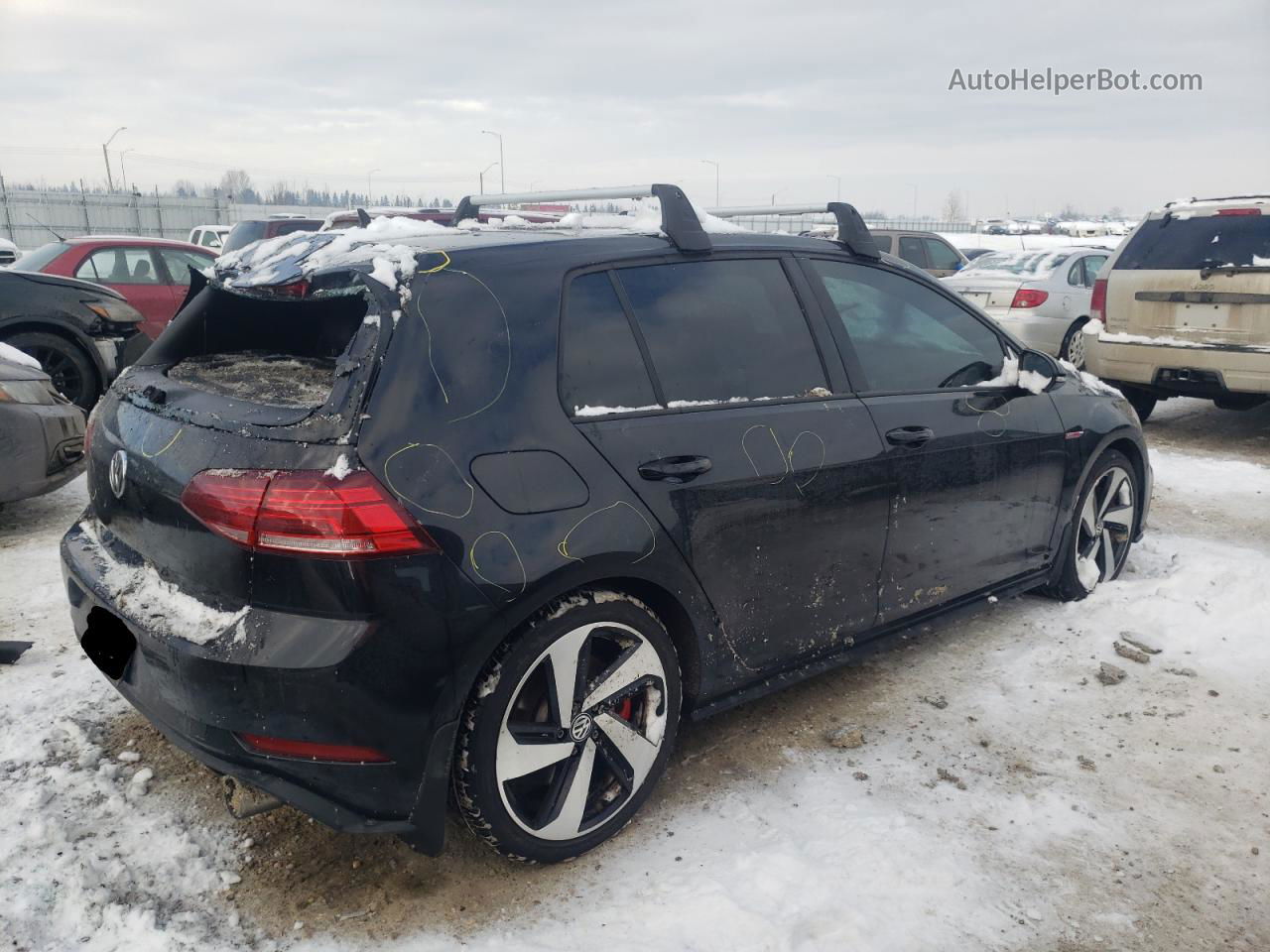 2019 Volkswagen Gti S Black vin: 3VW5T7AUXKM037724