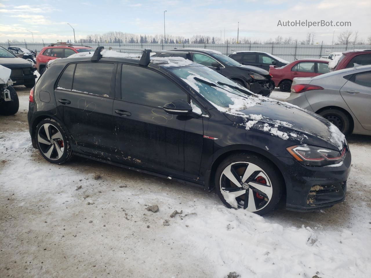 2019 Volkswagen Gti S Black vin: 3VW5T7AUXKM037724