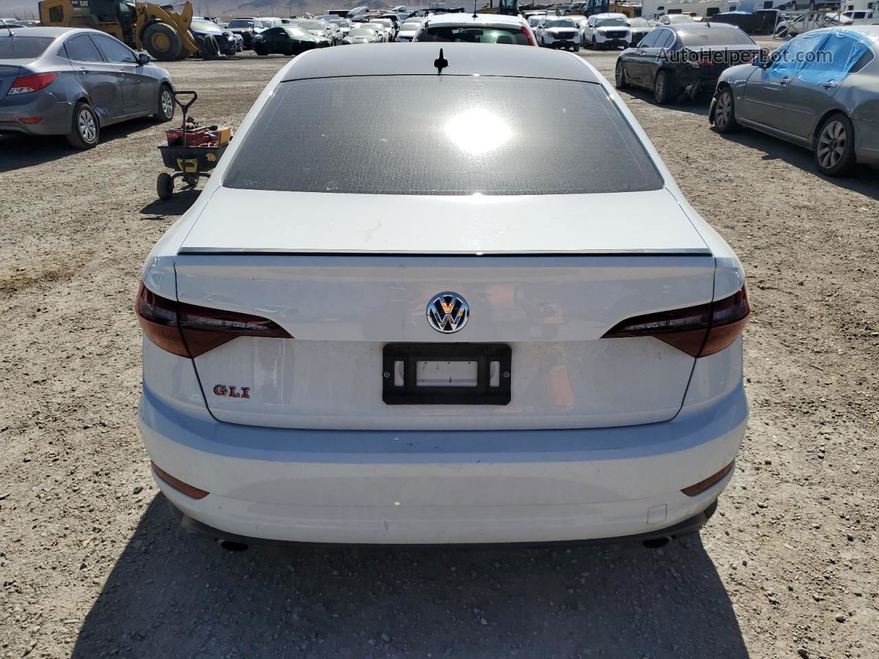 2019 Volkswagen Jetta Gli White vin: 3VW5T7BU4KM157002