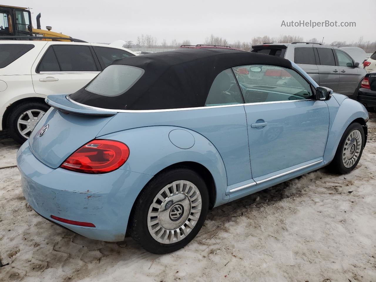 2014 Volkswagen Beetle  Blue vin: 3VW5X7AT0EM803539