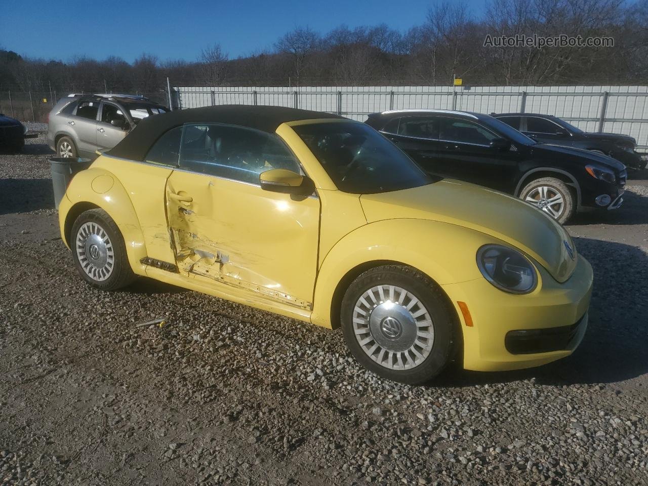 2014 Volkswagen Beetle  Yellow vin: 3VW5X7AT2EM803008