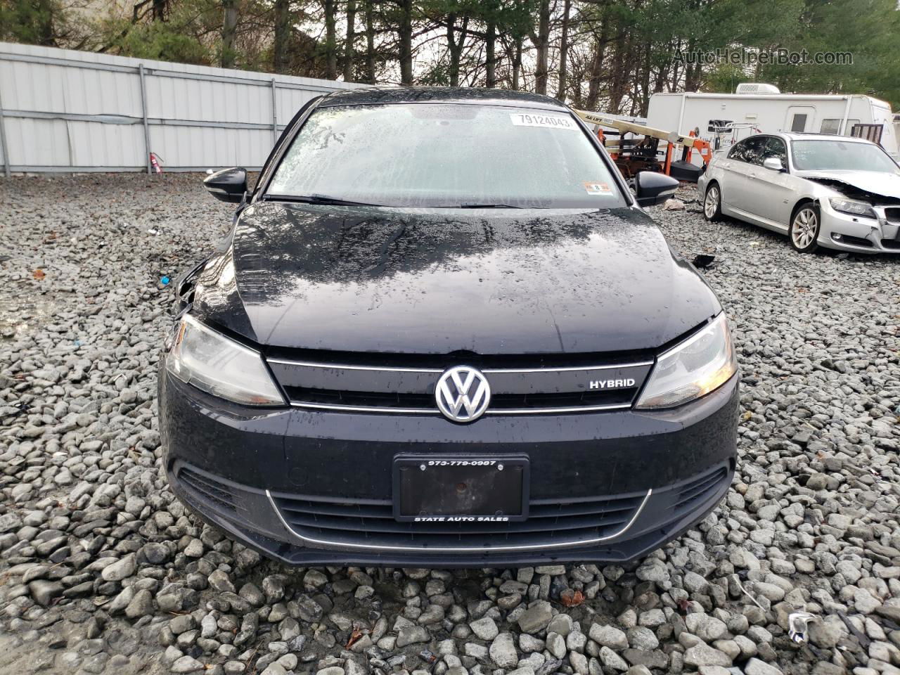 2013 Volkswagen Jetta Hybrid Black vin: 3VW637AJ0DM260108