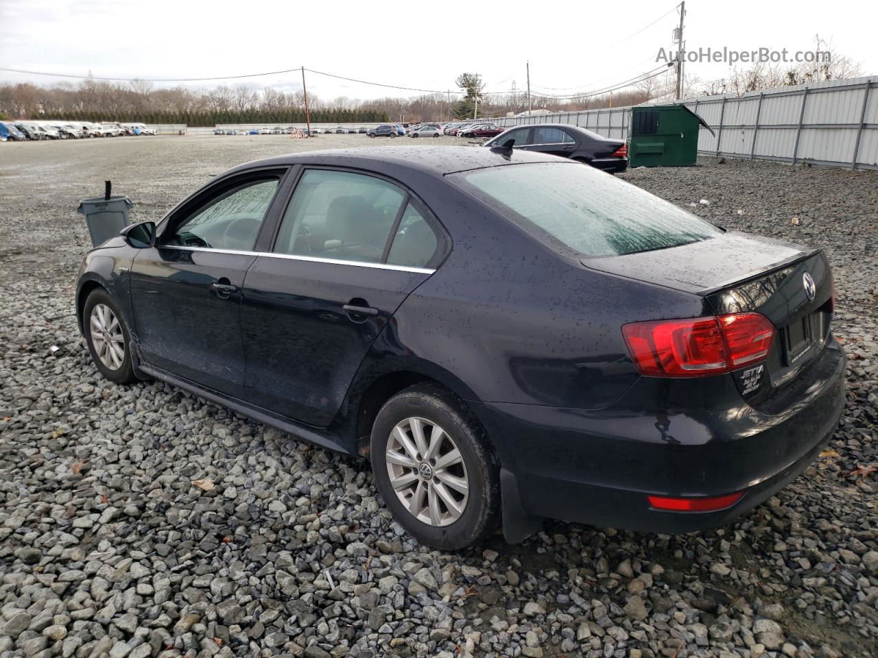 2013 Volkswagen Jetta Hybrid Black vin: 3VW637AJ0DM260108