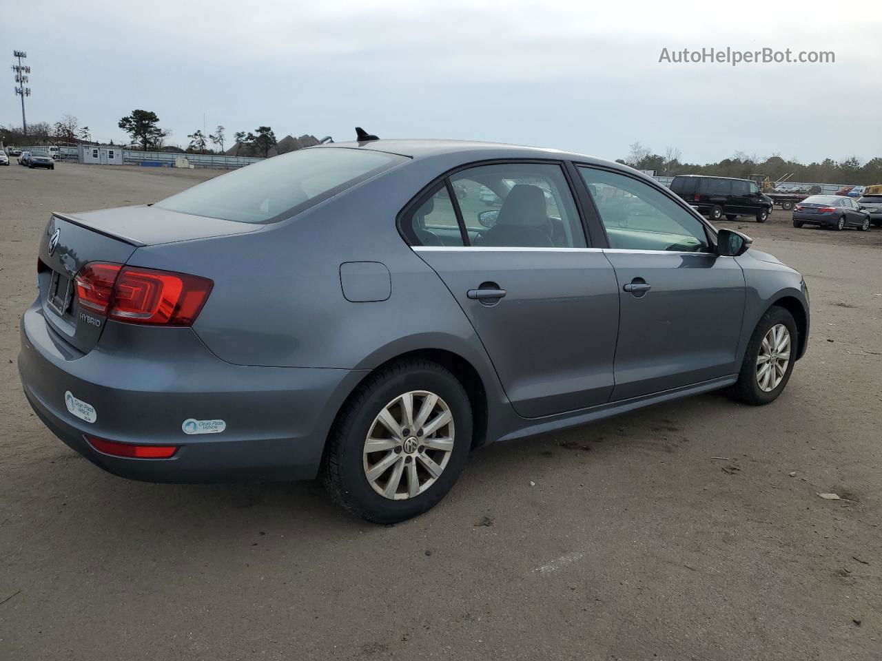 2013 Volkswagen Jetta Hybrid Угольный vin: 3VW637AJ0DM289706