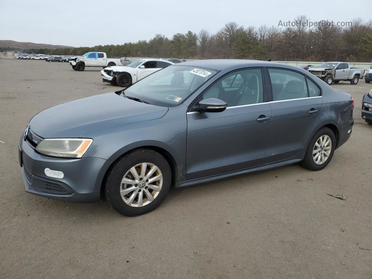 2013 Volkswagen Jetta Hybrid Угольный vin: 3VW637AJ0DM289706