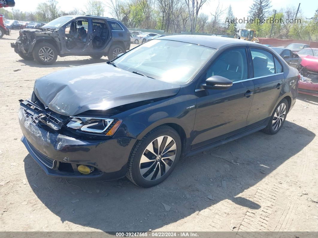 2014 Volkswagen Jetta Hybrid Sel Premium Black vin: 3VW637AJ0EM230589