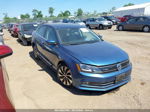 2015 Volkswagen Jetta Hybrid Sel Premium Blue vin: 3VW637AJ0FM327468