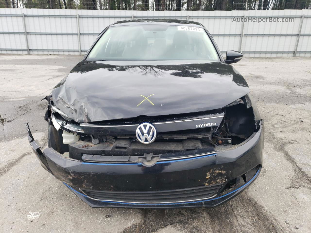 2013 Volkswagen Jetta Hybrid Черный vin: 3VW637AJ1DM294476