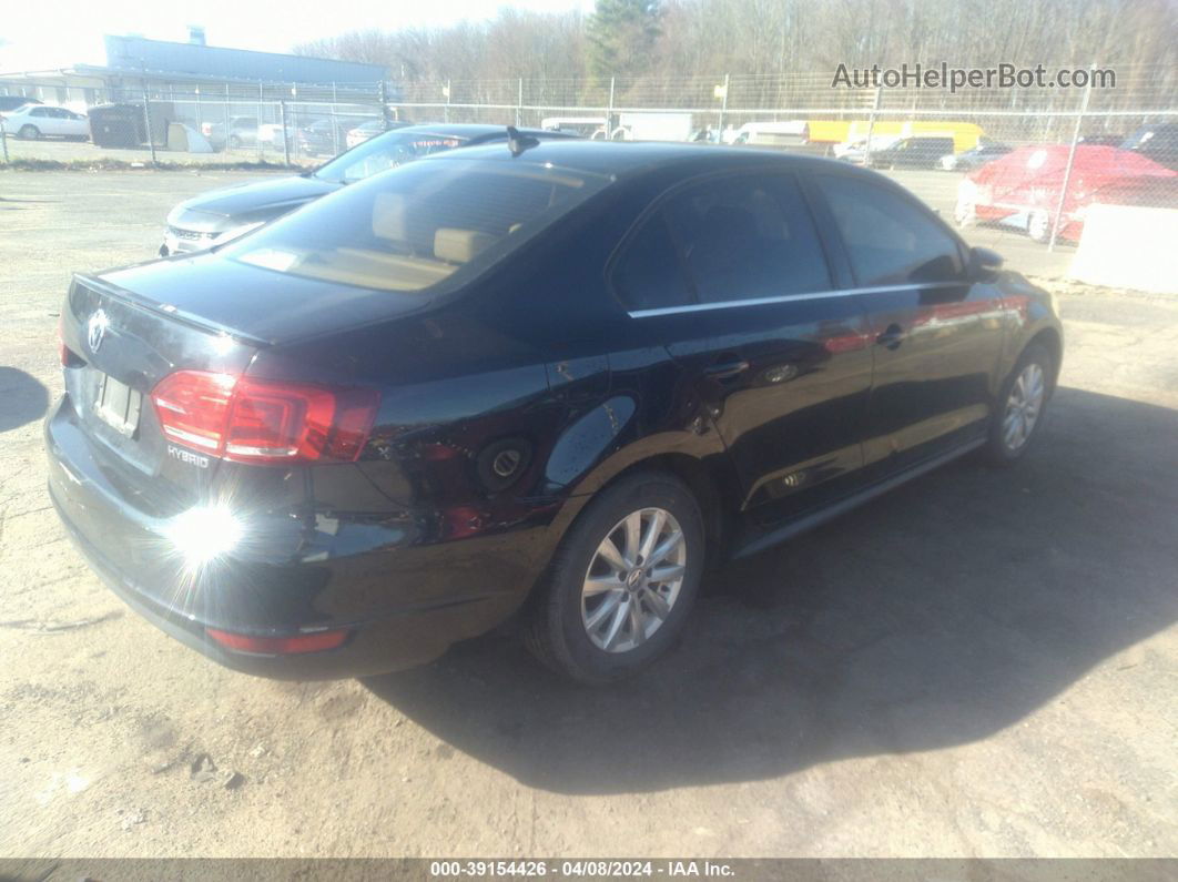 2013 Volkswagen Jetta Hybrid Se Черный vin: 3VW637AJ2DM238823