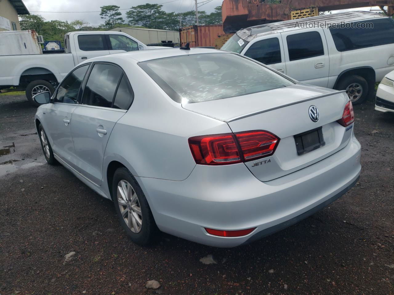 2013 Volkswagen Jetta Hybrid Silver vin: 3VW637AJ2DM293188