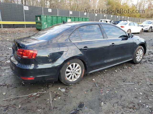 2014 Volkswagen Jetta Hybrid Black vin: 3VW637AJ2EM230755