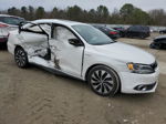 2013 Volkswagen Jetta Hybrid White vin: 3VW637AJ3DM229340