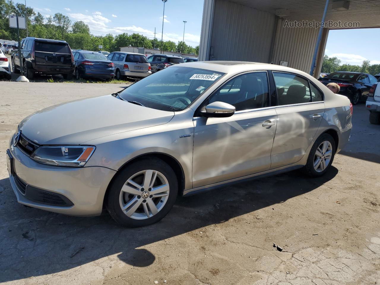 2013 Volkswagen Jetta Hybrid Silver vin: 3VW637AJ3DM276643