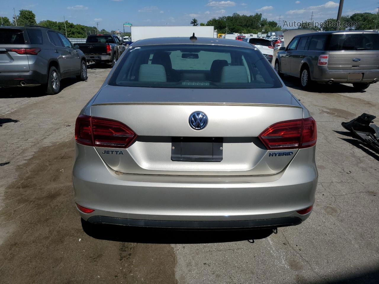 2013 Volkswagen Jetta Hybrid Silver vin: 3VW637AJ3DM276643