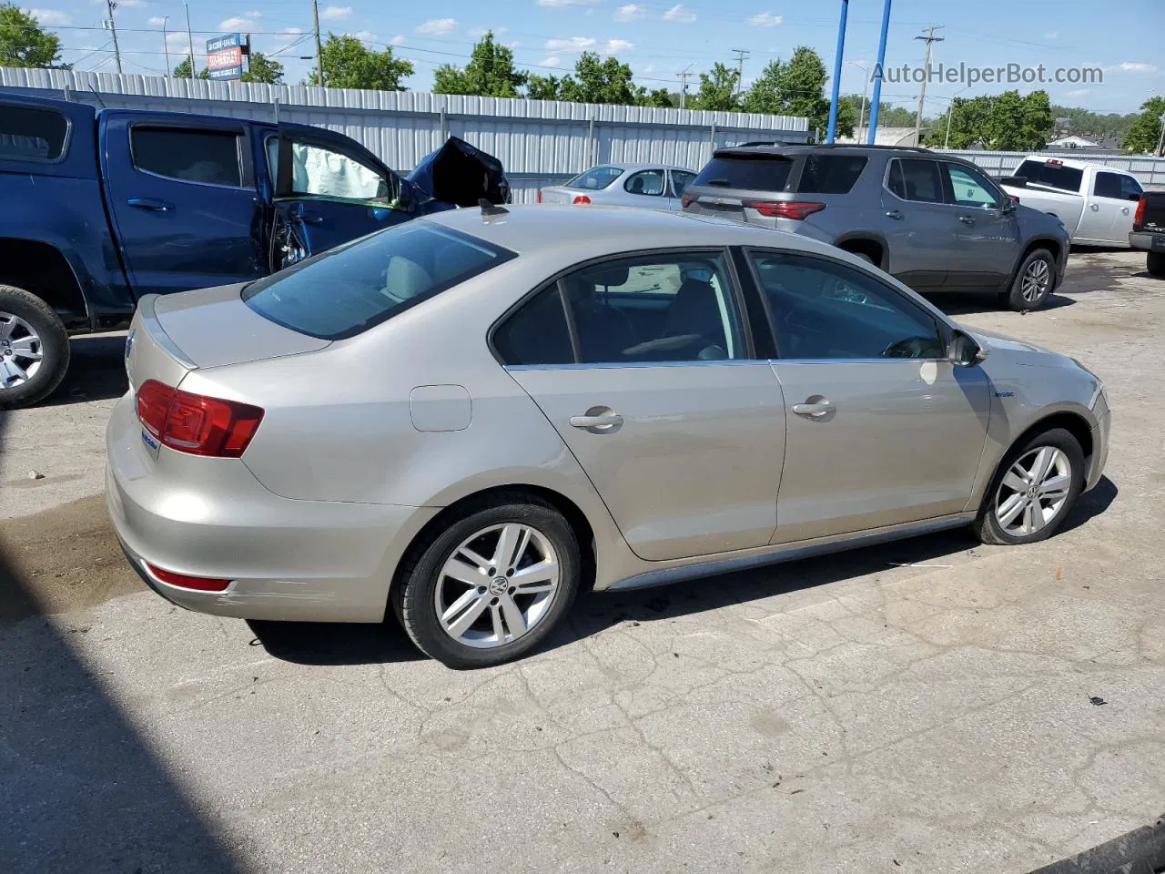 2013 Volkswagen Jetta Hybrid Silver vin: 3VW637AJ3DM276643