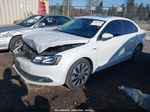 2014 Volkswagen Jetta Hybrid Sel Premium Белый vin: 3VW637AJ3EM332274