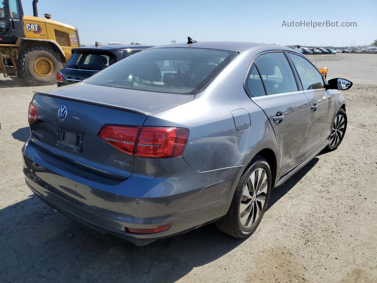 2016 Volkswagen Jetta Hybrid Gray vin: 3VW637AJ3GM372759