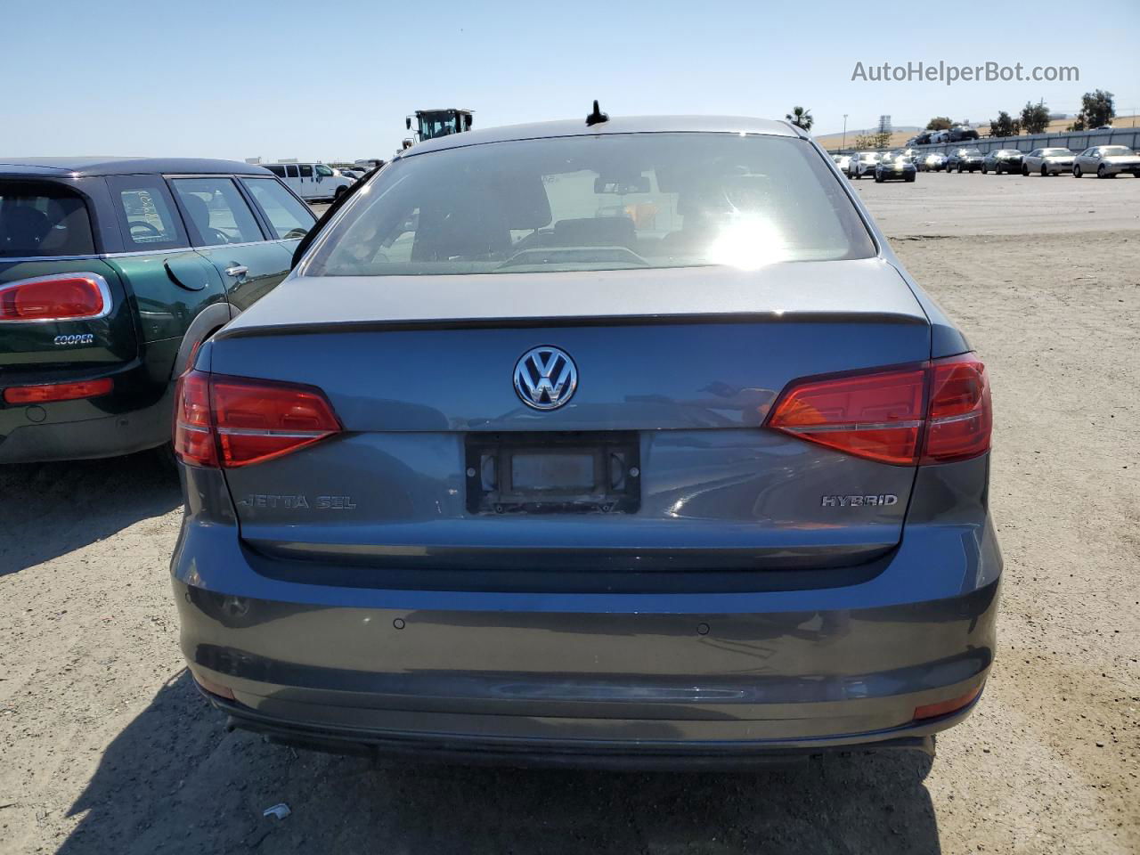 2016 Volkswagen Jetta Hybrid Gray vin: 3VW637AJ3GM372759