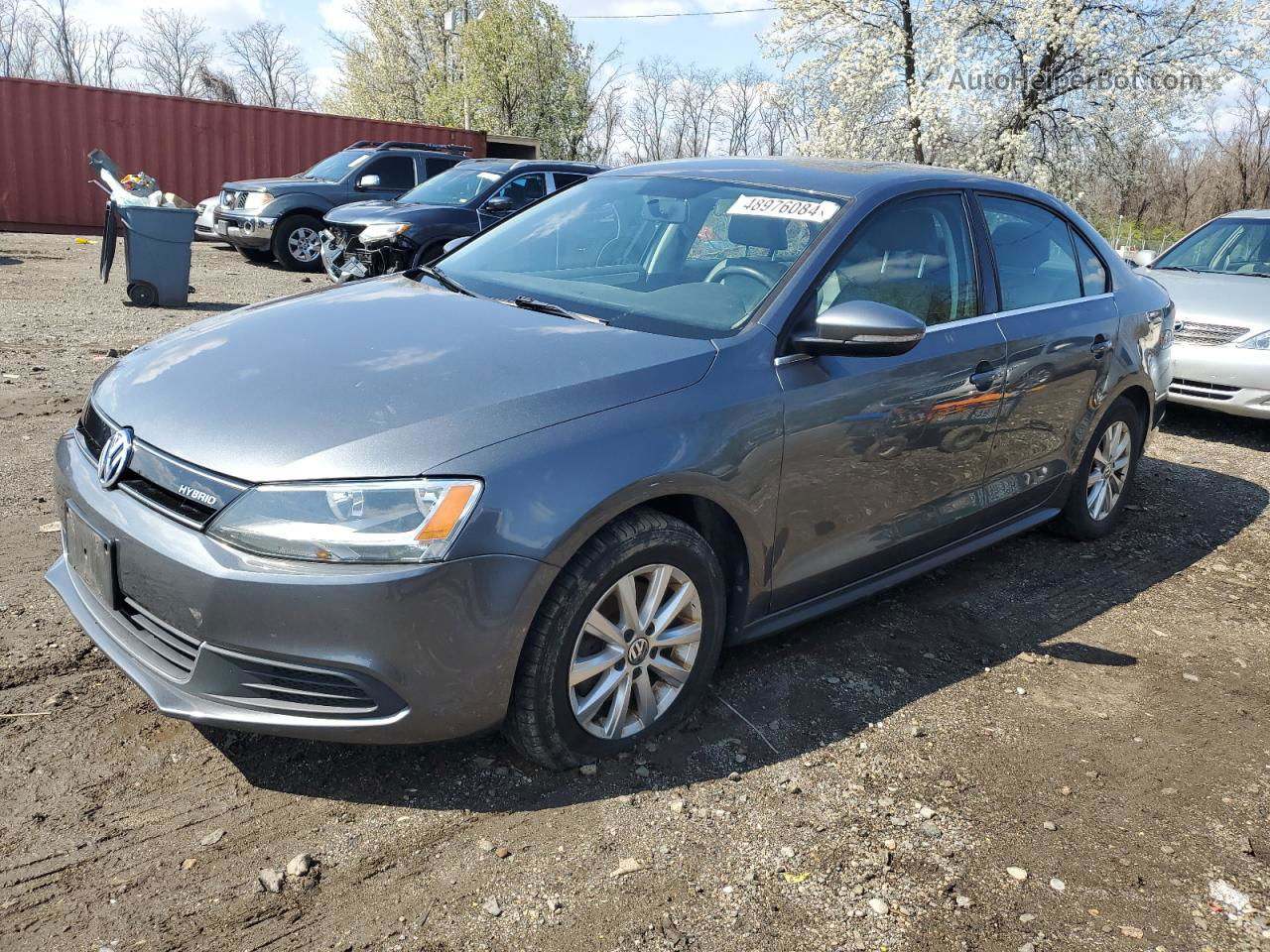 2013 Volkswagen Jetta Hybrid Серый vin: 3VW637AJ4DM257986