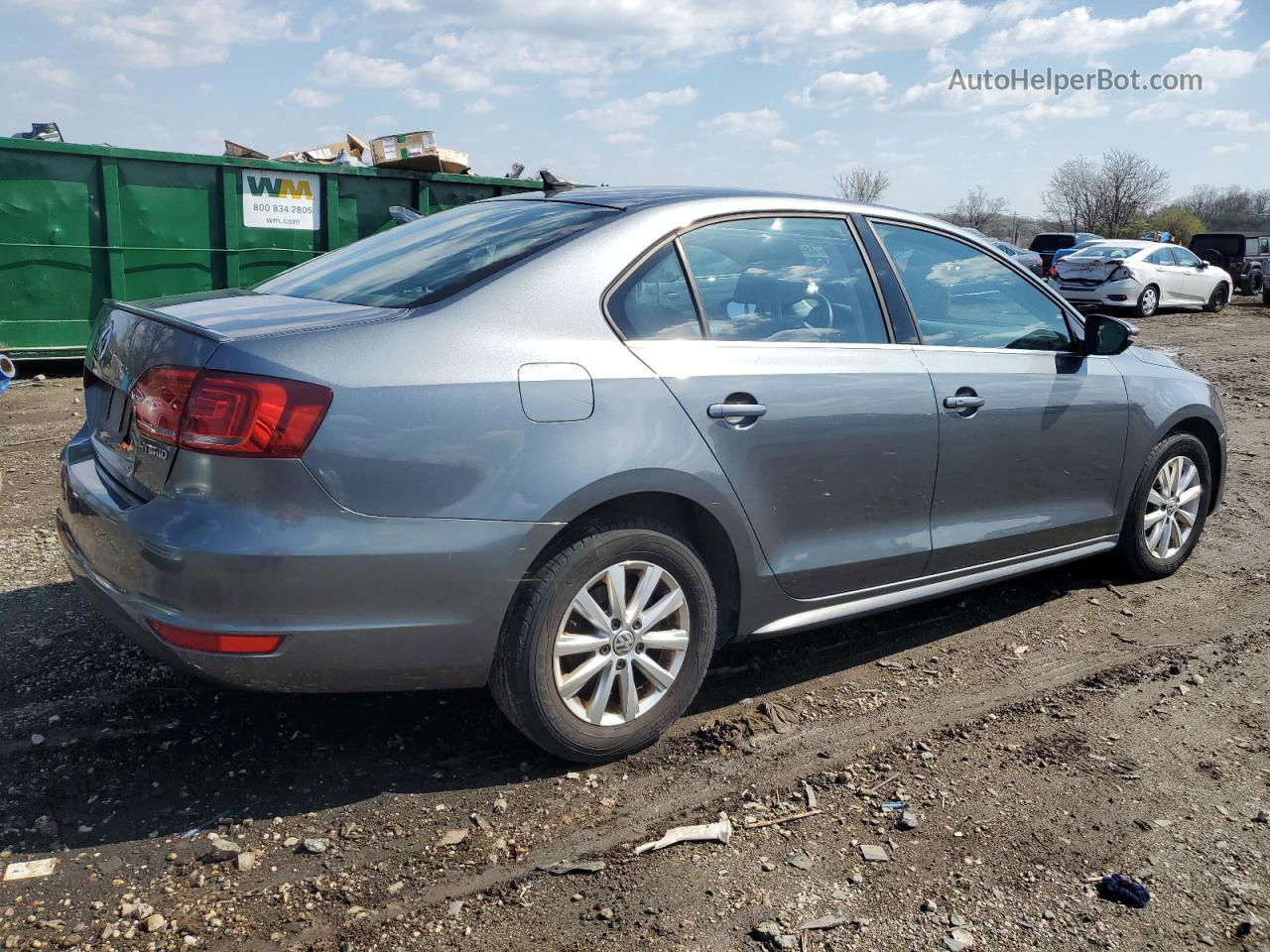 2013 Volkswagen Jetta Hybrid Gray vin: 3VW637AJ4DM257986