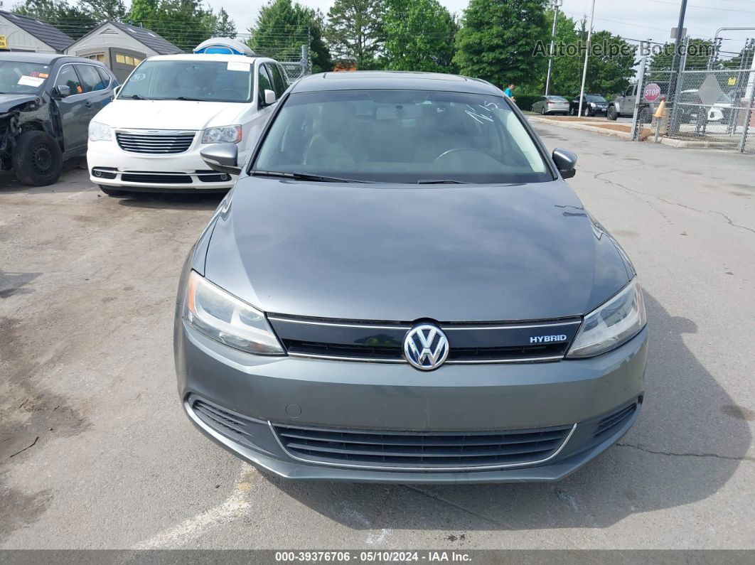 2013 Volkswagen Jetta Hybrid Sel Серый vin: 3VW637AJ5DM224804