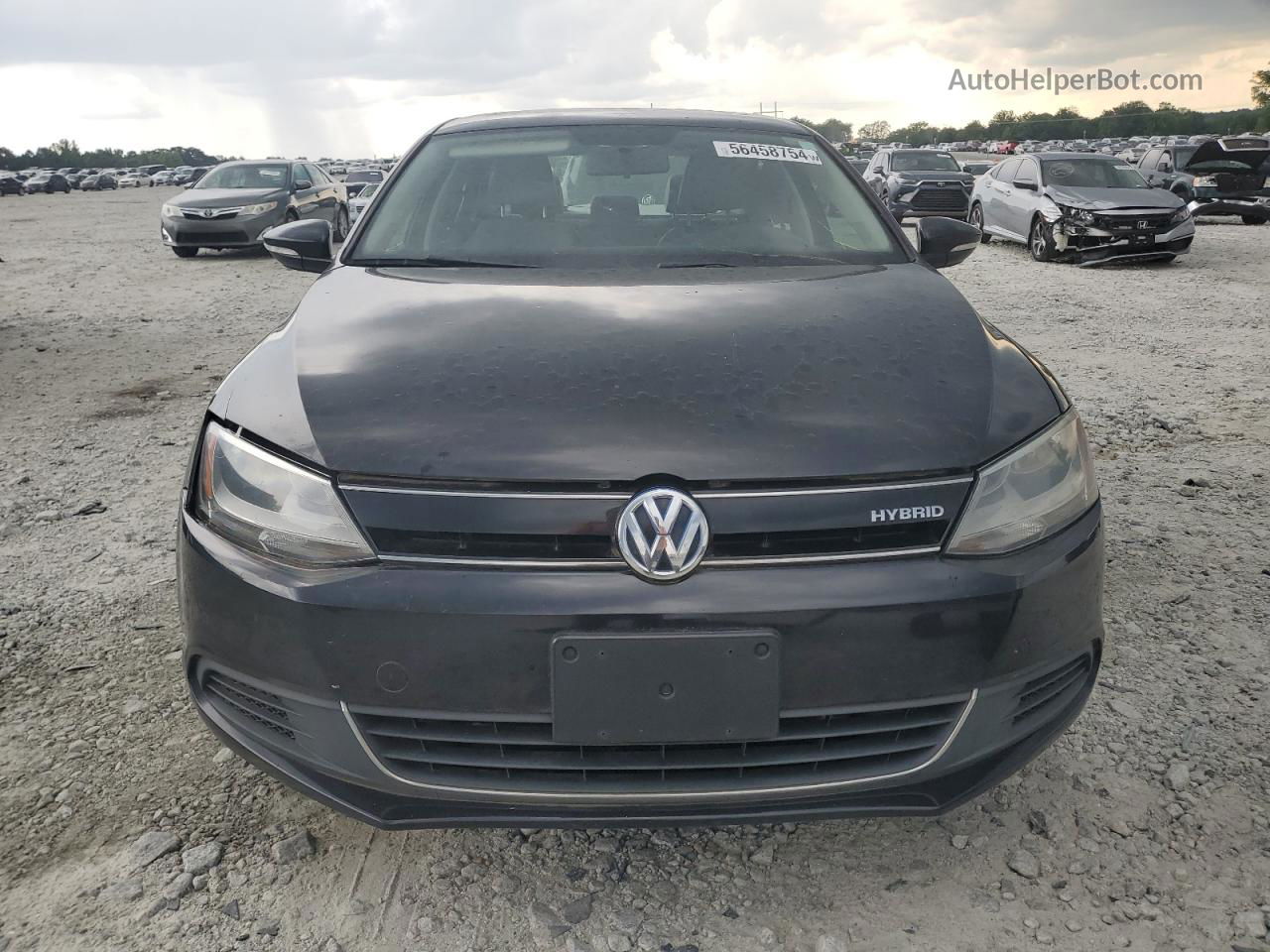 2013 Volkswagen Jetta Hybrid Черный vin: 3VW637AJ5DM253445