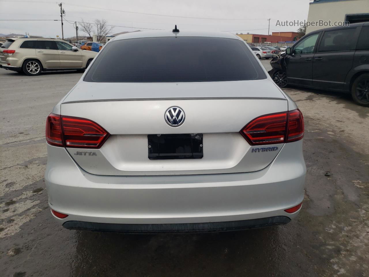 2013 Volkswagen Jetta Hybrid Silver vin: 3VW637AJ6DM279942