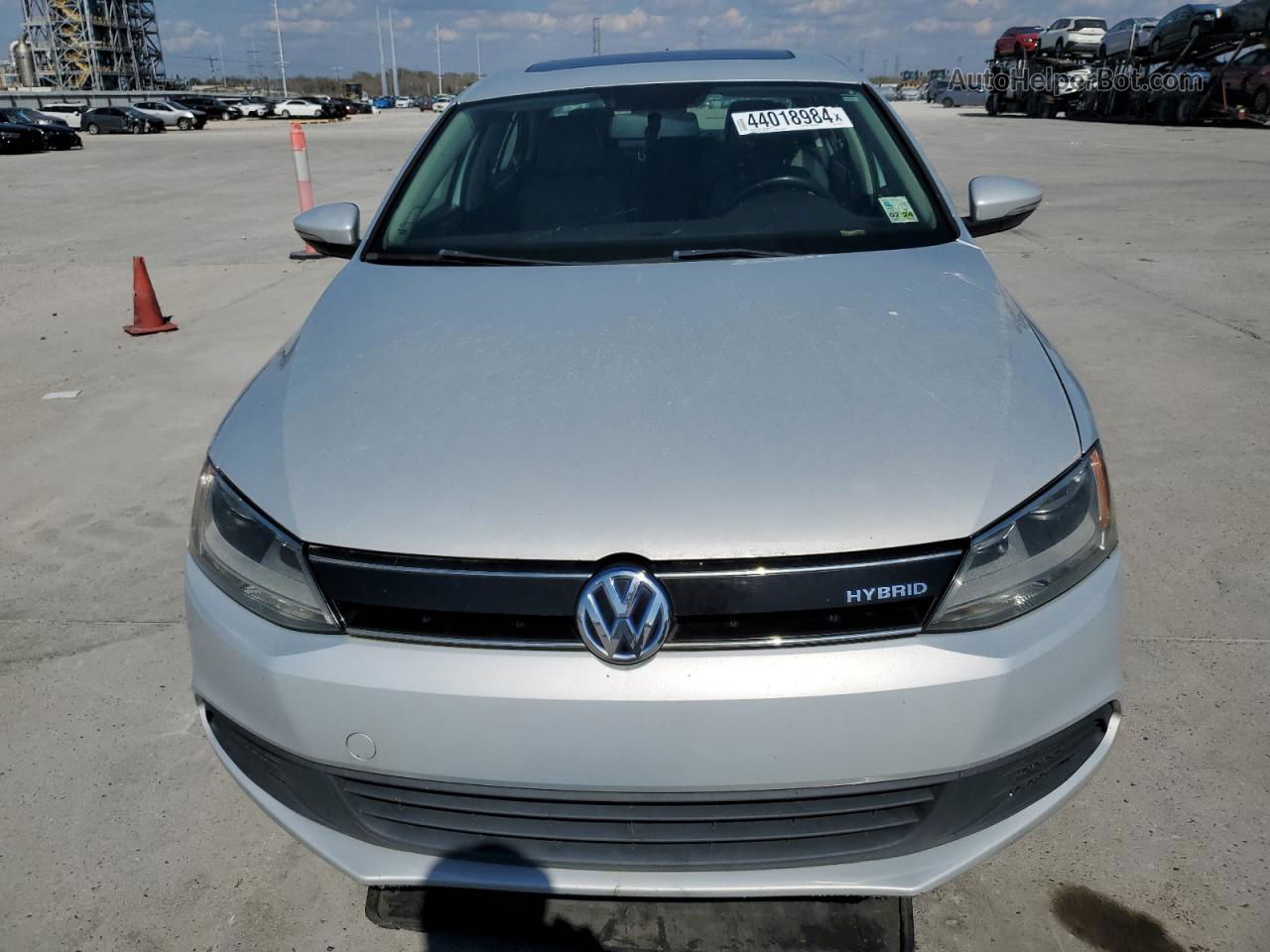 2013 Volkswagen Jetta Hybrid Silver vin: 3VW637AJ6DM294165