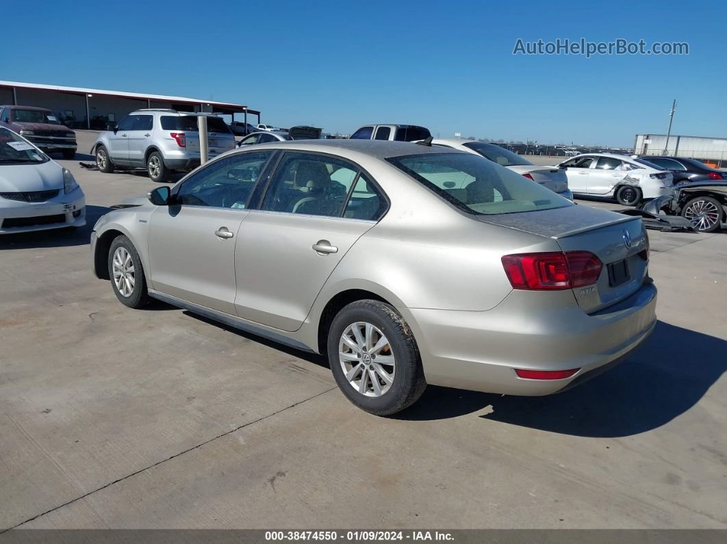 2013 Volkswagen Jetta Hybrid Se Beige vin: 3VW637AJ6DM296031