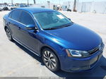 2013 Volkswagen Jetta Hybrid Sel Premium Синий vin: 3VW637AJ7DM219040