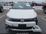 2014 Volkswagen Jetta Hybrid Sel Premium White vin: 3VW637AJ9EM208235