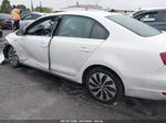 2014 Volkswagen Jetta Hybrid Sel Premium White vin: 3VW637AJ9EM208235