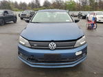 2015 Volkswagen Jetta Hybrid Blue vin: 3VW637AJ9FM427293