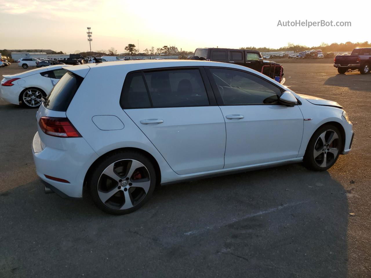 2019 Volkswagen Gti S White vin: 3VW6T7AU0KM000489