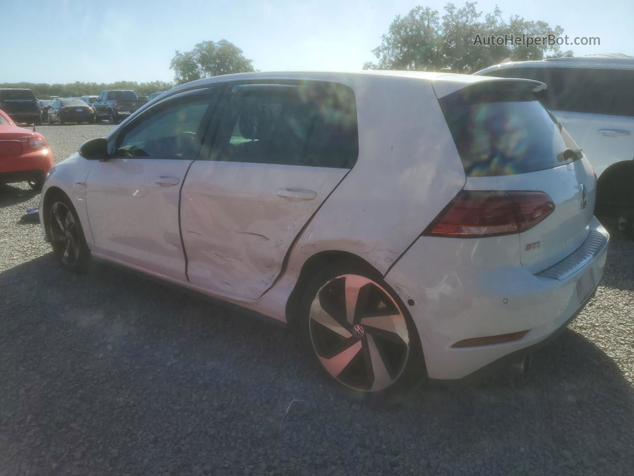 2019 Volkswagen Gti S White vin: 3VW6T7AU0KM033587