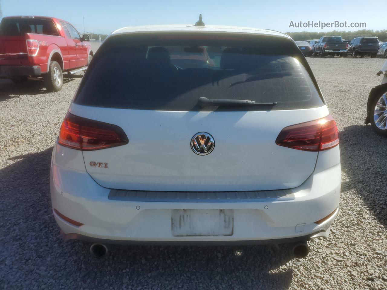 2019 Volkswagen Gti S White vin: 3VW6T7AU0KM033587