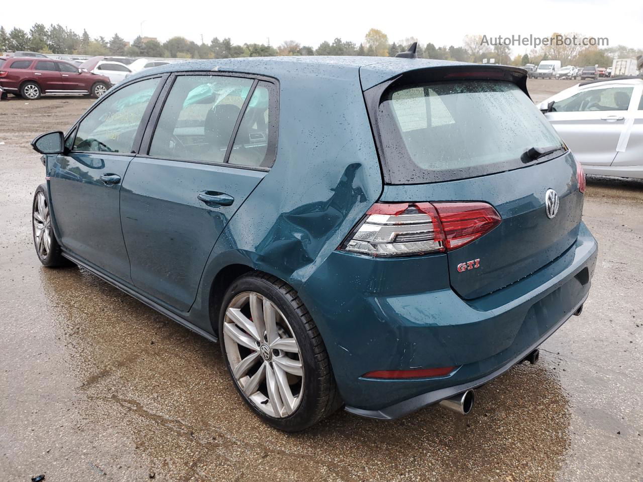 2019 Volkswagen Gti S Green vin: 3VW6T7AU0KM033993