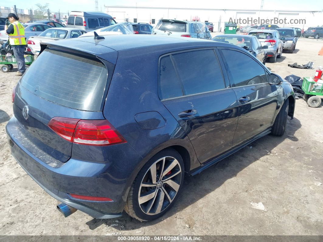 2019 Volkswagen Golf Gti 2.0t Autobahn/2.0t Rabbit Edition/2.0t S/2.0t Se Blue vin: 3VW6T7AU0KM037820