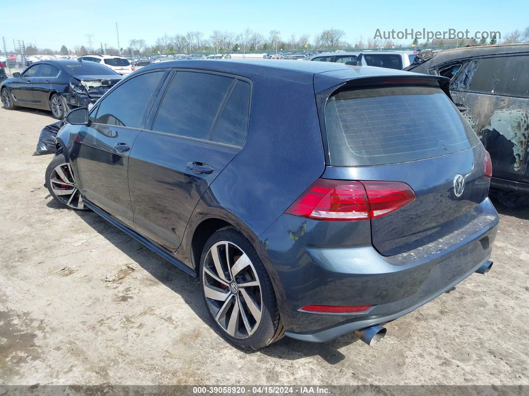 2019 Volkswagen Golf Gti 2.0t Autobahn/2.0t Rabbit Edition/2.0t S/2.0t Se Blue vin: 3VW6T7AU0KM037820