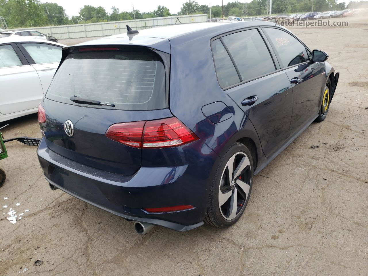 2019 Volkswagen Gti S Blue vin: 3VW6T7AU0KM038479