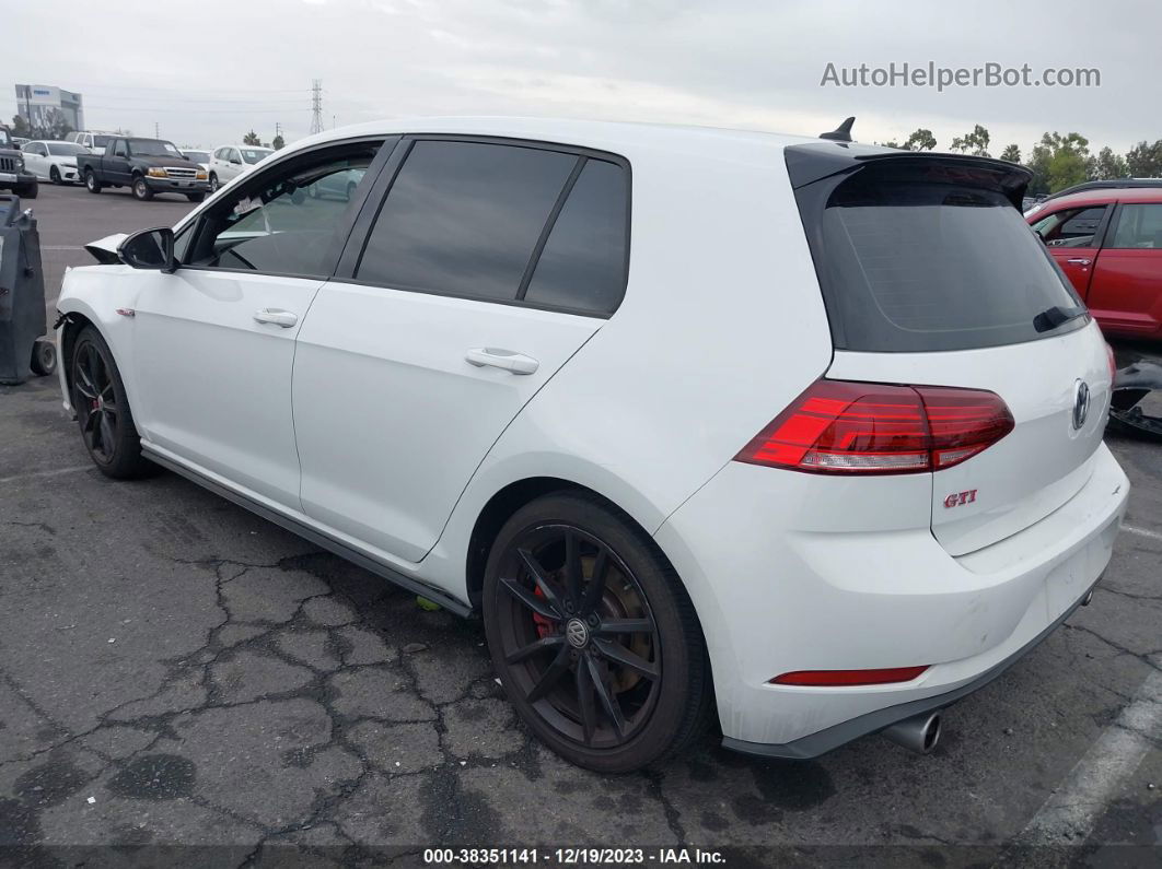 2019 Volkswagen Golf Gti 2.0t Autobahn/2.0t Rabbit Edition/2.0t S/2.0t Se White vin: 3VW6T7AU1KM009959