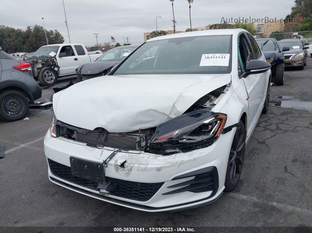 2019 Volkswagen Golf Gti 2.0t Autobahn/2.0t Rabbit Edition/2.0t S/2.0t Se White vin: 3VW6T7AU1KM009959