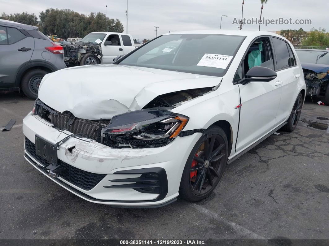 2019 Volkswagen Golf Gti 2.0t Autobahn/2.0t Rabbit Edition/2.0t S/2.0t Se White vin: 3VW6T7AU1KM009959