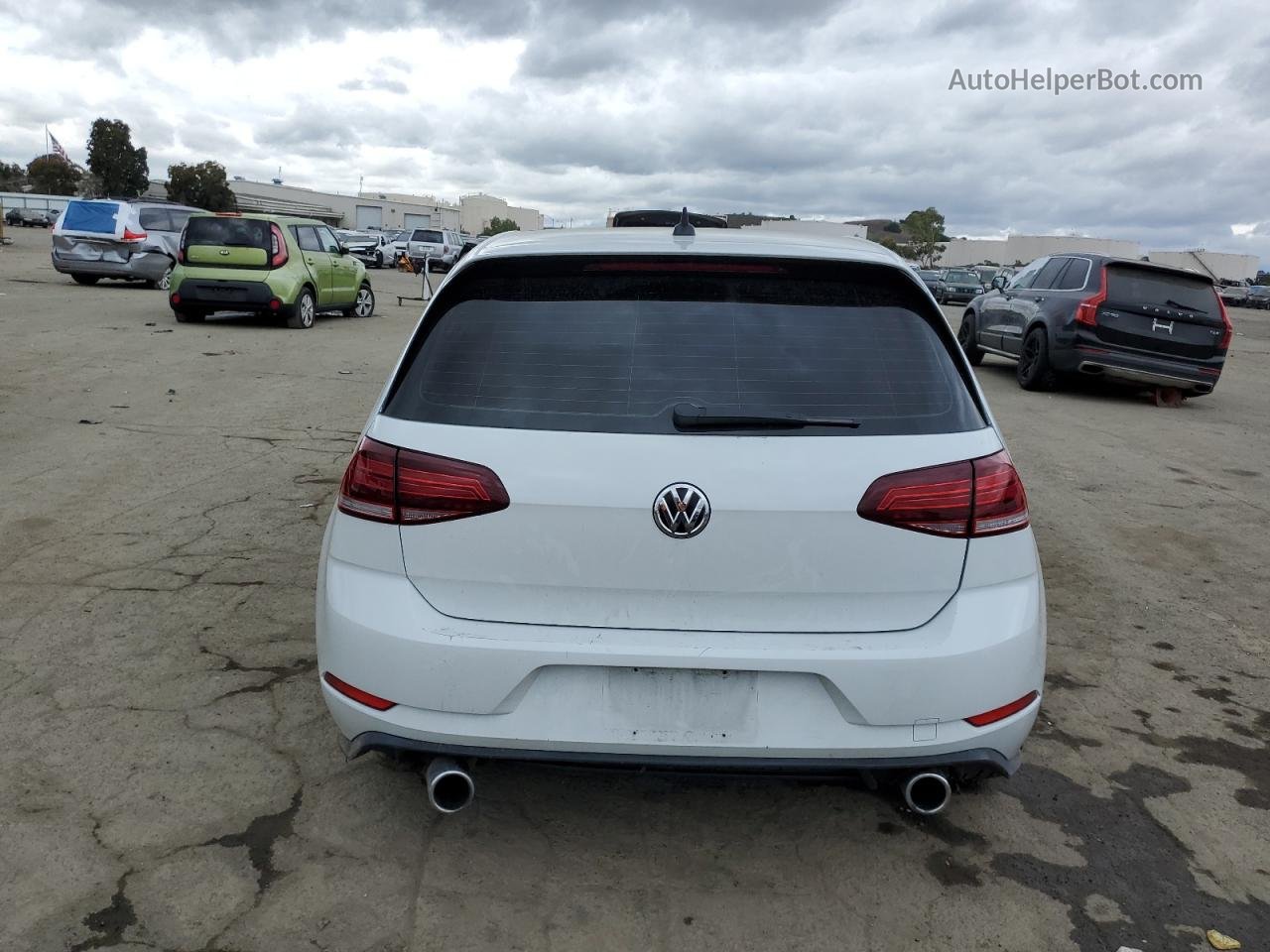2019 Volkswagen Gti S White vin: 3VW6T7AU1KM015602