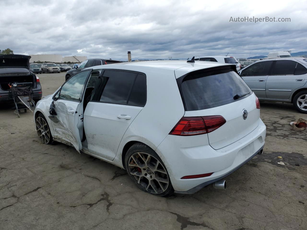 2019 Volkswagen Gti S White vin: 3VW6T7AU1KM015602