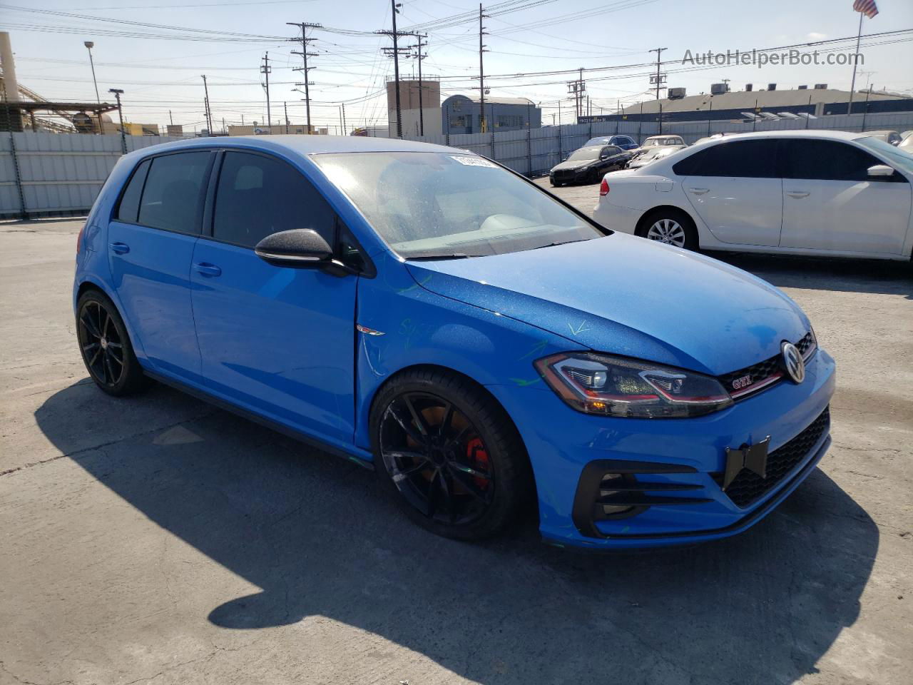 2019 Volkswagen Gti S Blue vin: 3VW6T7AU1KM016197