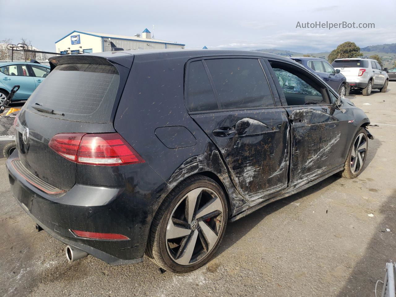 2019 Volkswagen Gti S Black vin: 3VW6T7AU1KM033520