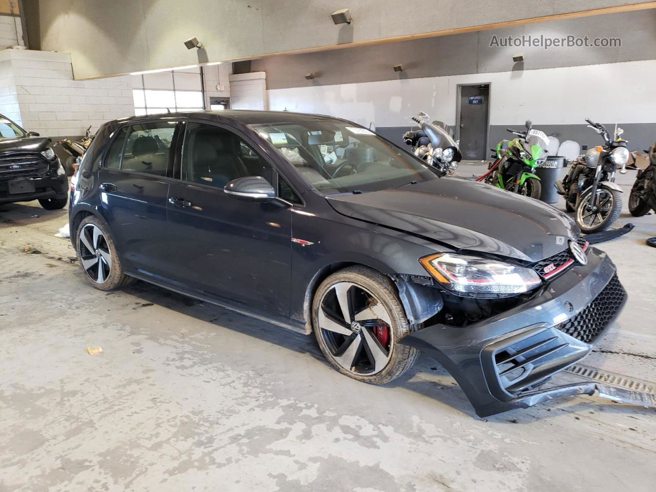 2019 Volkswagen Gti S Gray vin: 3VW6T7AU2KM001532