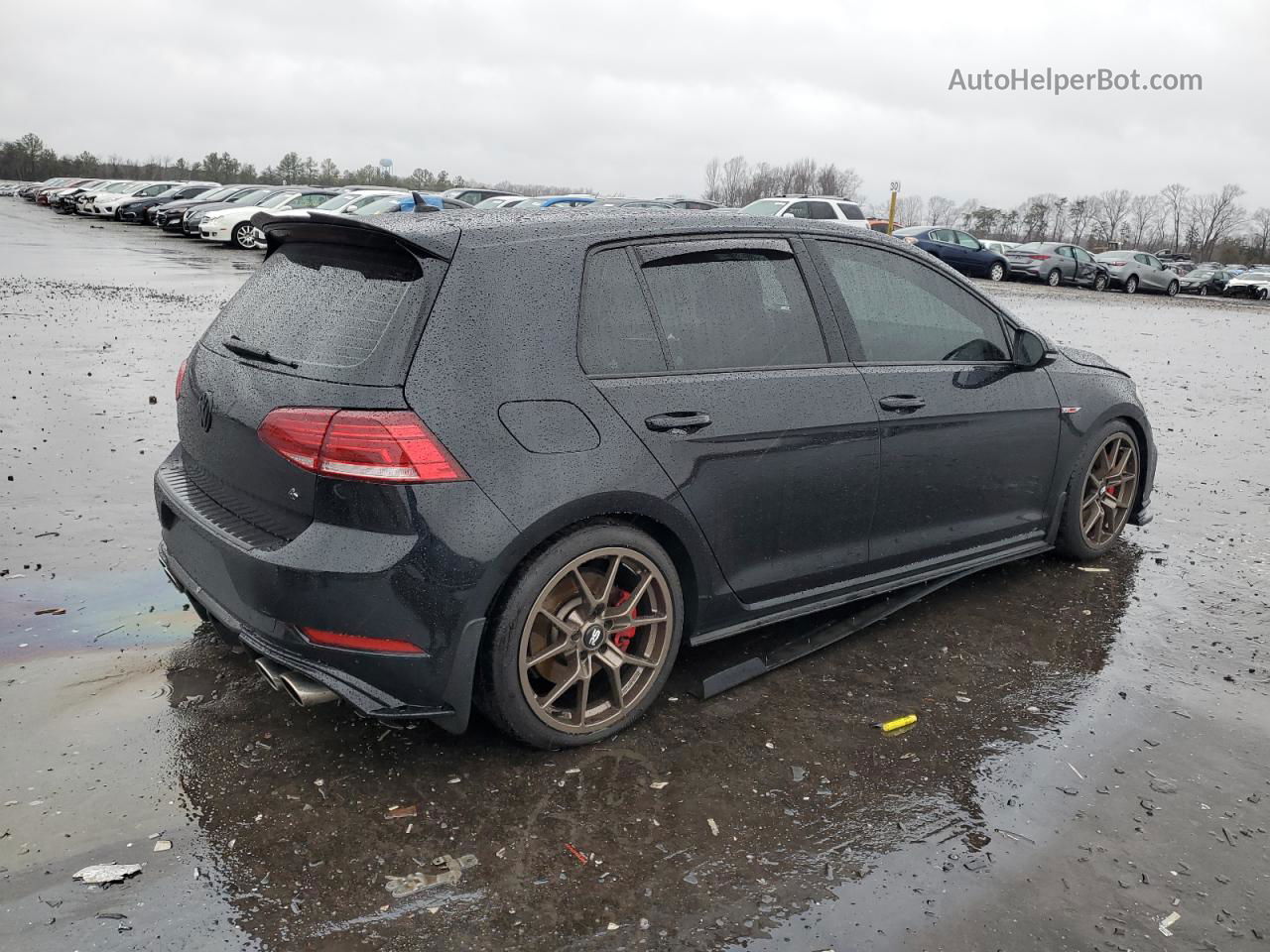 2019 Volkswagen Gti S Black vin: 3VW6T7AU2KM018802